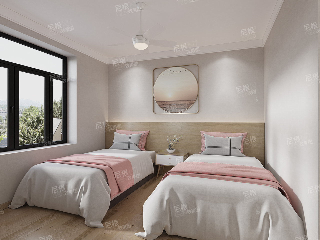 尼根工装案例 养老院 梅_尼根效果图设计-站酷zcool