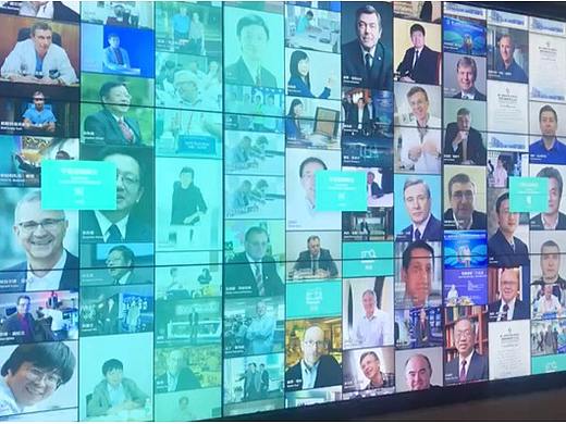 青岛院士港多媒体触摸大屏