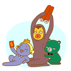 “哎呦熊”超萌超贱新年表情16P