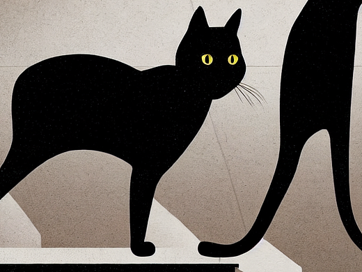 #AI创作实验室#一只黑猫站在泰坦尼克号上