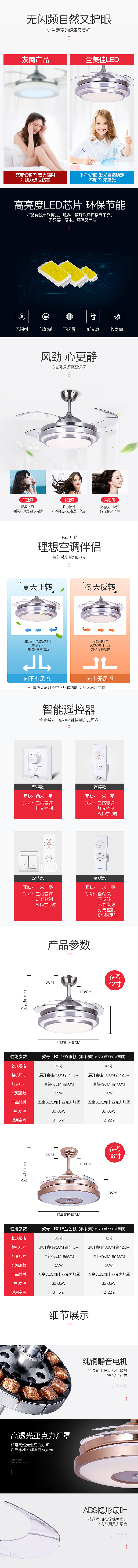 电扇灯风扇灯详情描述（图ZMTIzNDkwOTg4） - 电商 - 站酷设计师Super杜原创素材 - 站酷ZCOOL