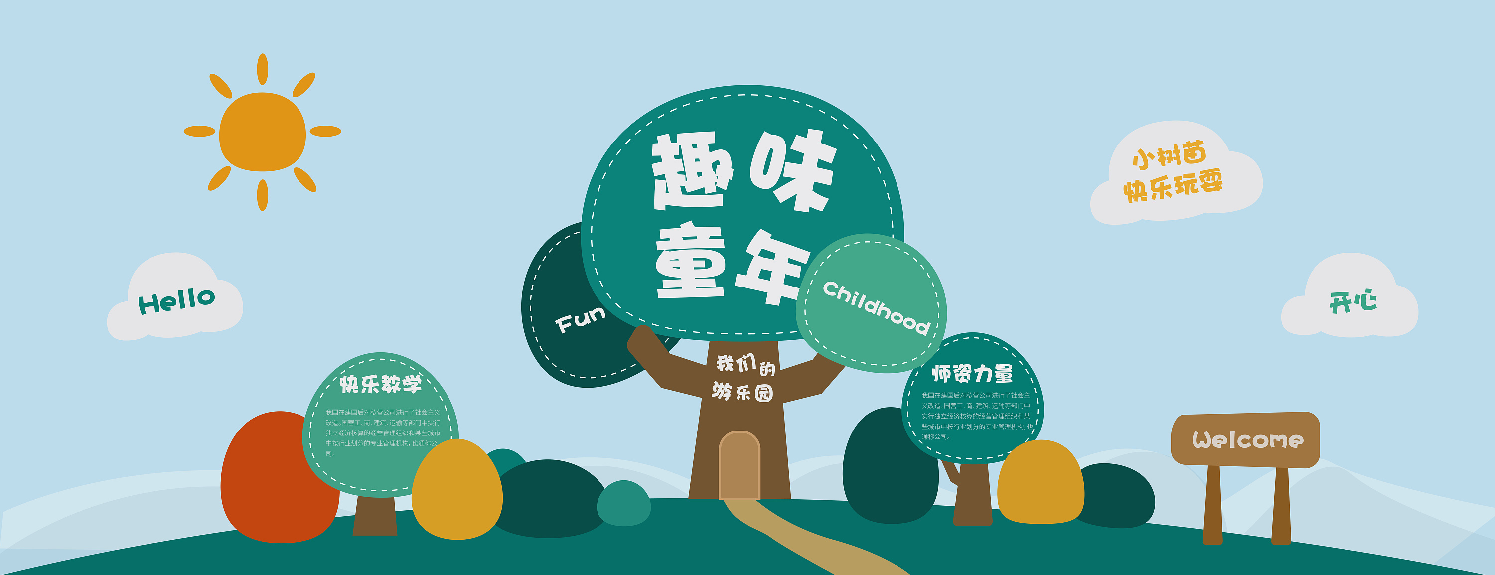 幼儿园形象墙设计