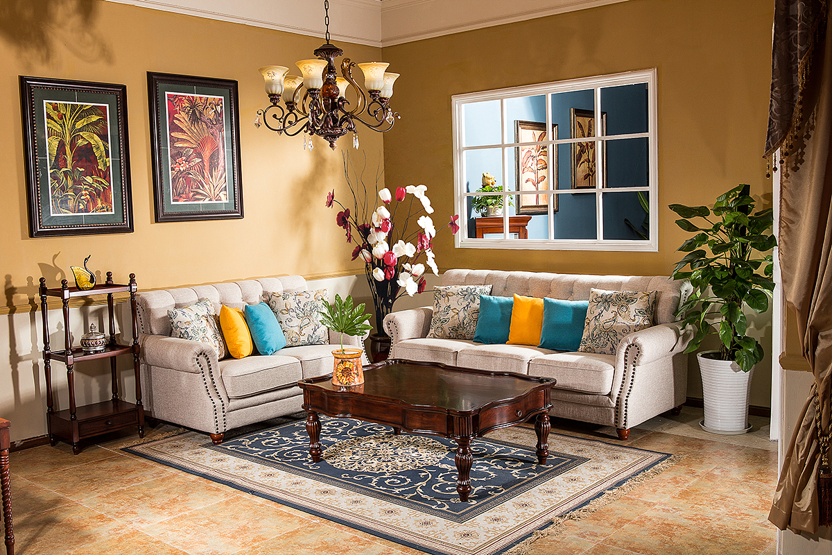 美式乡村简约布艺棉麻沙发家具详情页（图ZNTE5NTQwMzI=） - 电商 - 站酷设计师六色原创素材 - 站酷ZCOOL