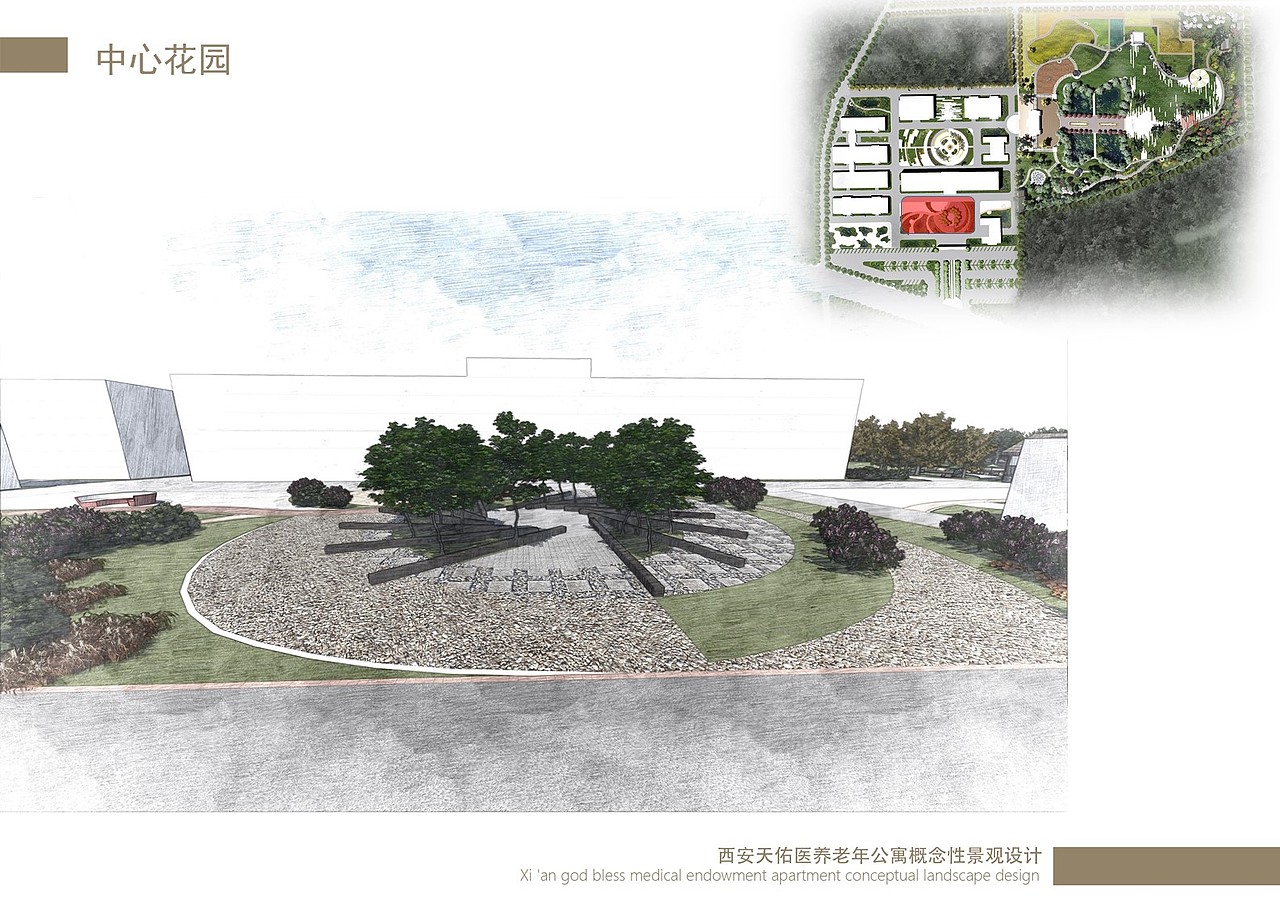 归园田居敬老院景观设计（图ZNzA2ODIzOTY=） - 景观设计 - 站酷设计师调色板22原创素材 - 站酷ZCOOL