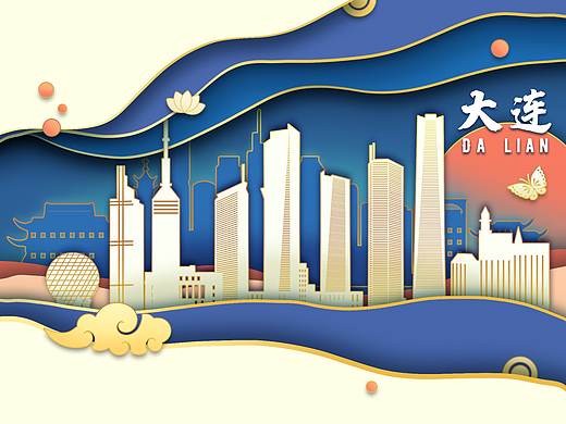 大连宣传海报