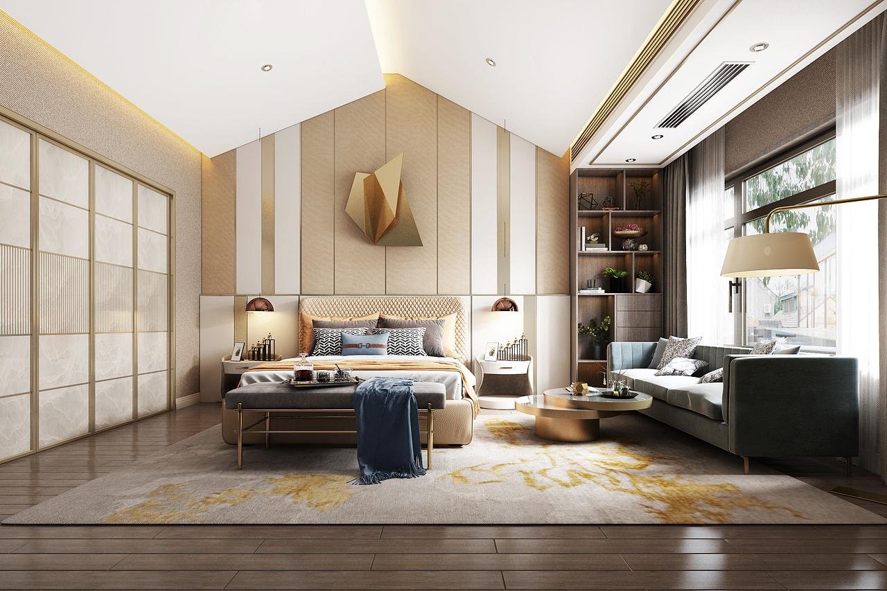 现代轻奢家装效果图