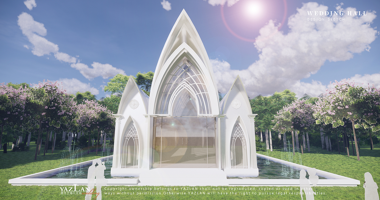 Wedding hall（图ZMTc3MTA1OTQ0） - 建筑/空间 - 站酷设计师宫设设计工作室原创素材 - 站酷ZCOOL