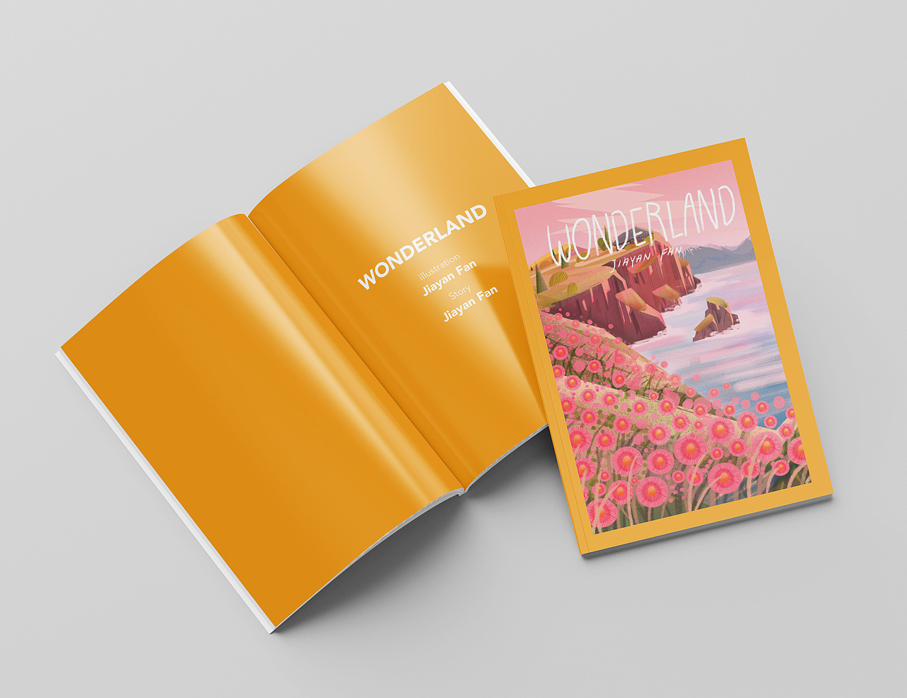 繪本《Wonderland》(書籍）（圖ZMTkxMzI5OTc2） - 繪本 - 站酷設(shè)計師JOYCE鹽原創(chuàng)素材 - 站酷ZCOOL