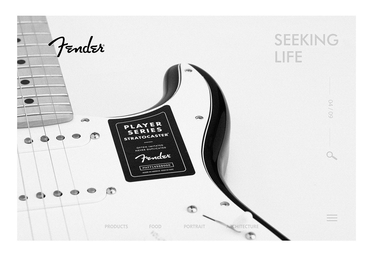 fender芬达吉他70乐器贝斯琴行创意摄影产品拍摄