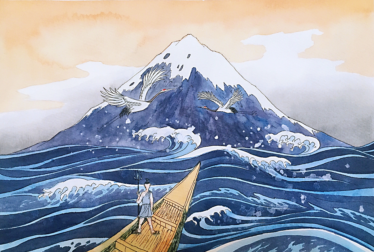 神奈川冲浪里（图ZMTE4NDcyNzgw） - 概念设定 - 站酷设计师画师云木原创素材 - 站酷ZCOOL