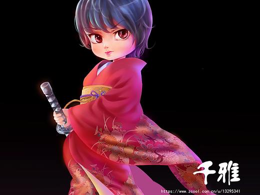 Ｑ版小女女（個人主頁-ZNDA5MDU0NTI=） - 藝術插畫 - 站酷設計師陰陽鏡原創(chuàng)素材 - 站酷ZCOOL