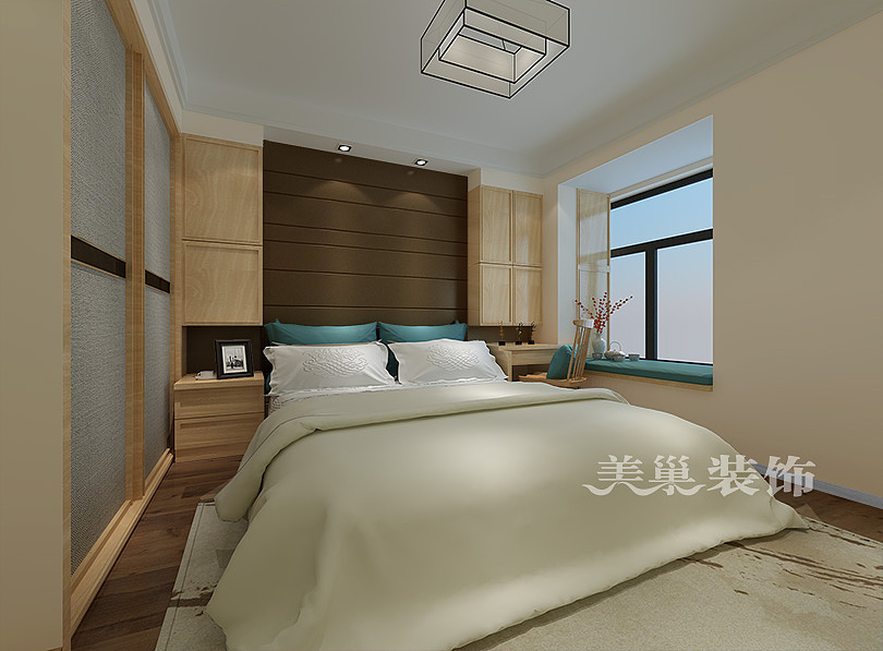 郑州美巢理想名家95平三室两厅装修现代极简