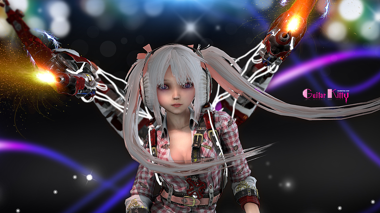 GuitarKitty ②（图ZMjE1MDI3MTI=） - 人物/生物 - 站酷设计师Adam_陈原创素材 - 站酷ZCOOL