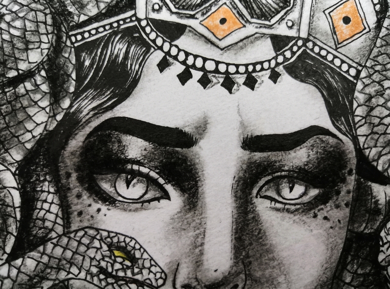 美杜莎（图ZMTg5ODU1MTM2） - 创作习作 - 站酷设计师哎鸦鸦原创素材 - 站酷ZCOOL