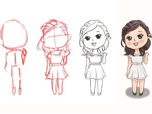 原创人物小女孩