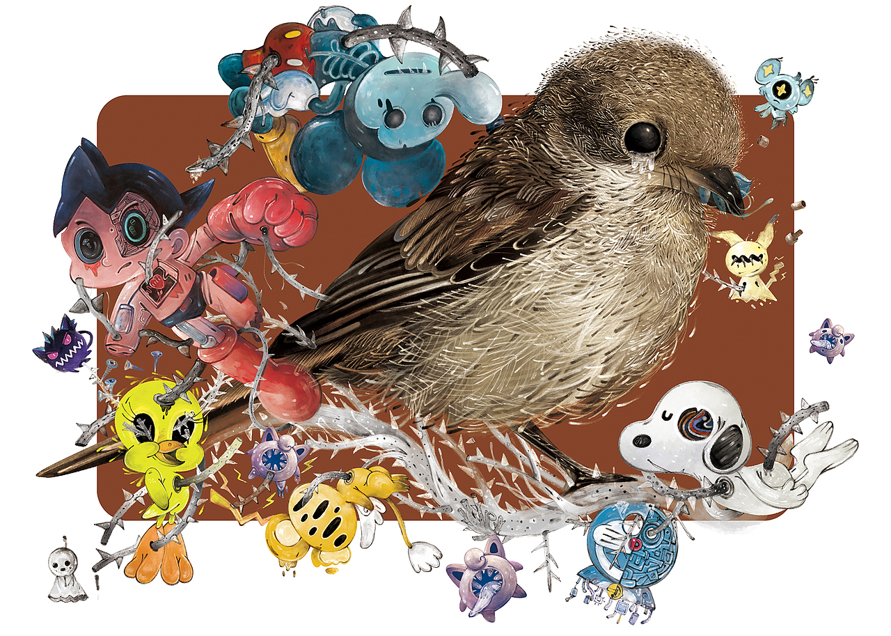 鸟（图ZMzcyMjYwMzMy） - 商业插画 - 站酷设计师摁倒原创素材 - 站酷ZCOOL