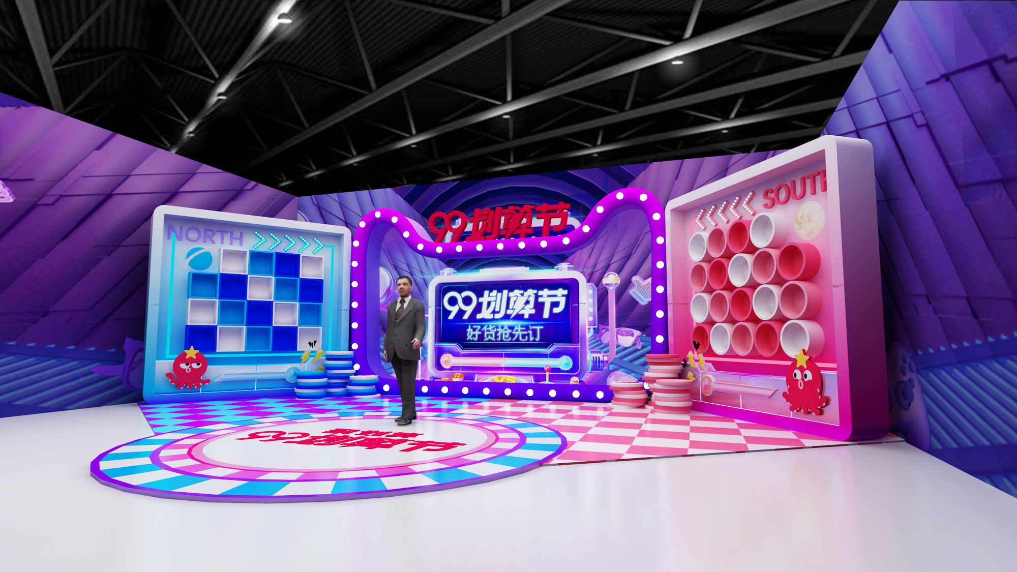 天猫聚划算直播间|三维|场景|白居易的居 - 原创作品 - 站酷 (zcool)