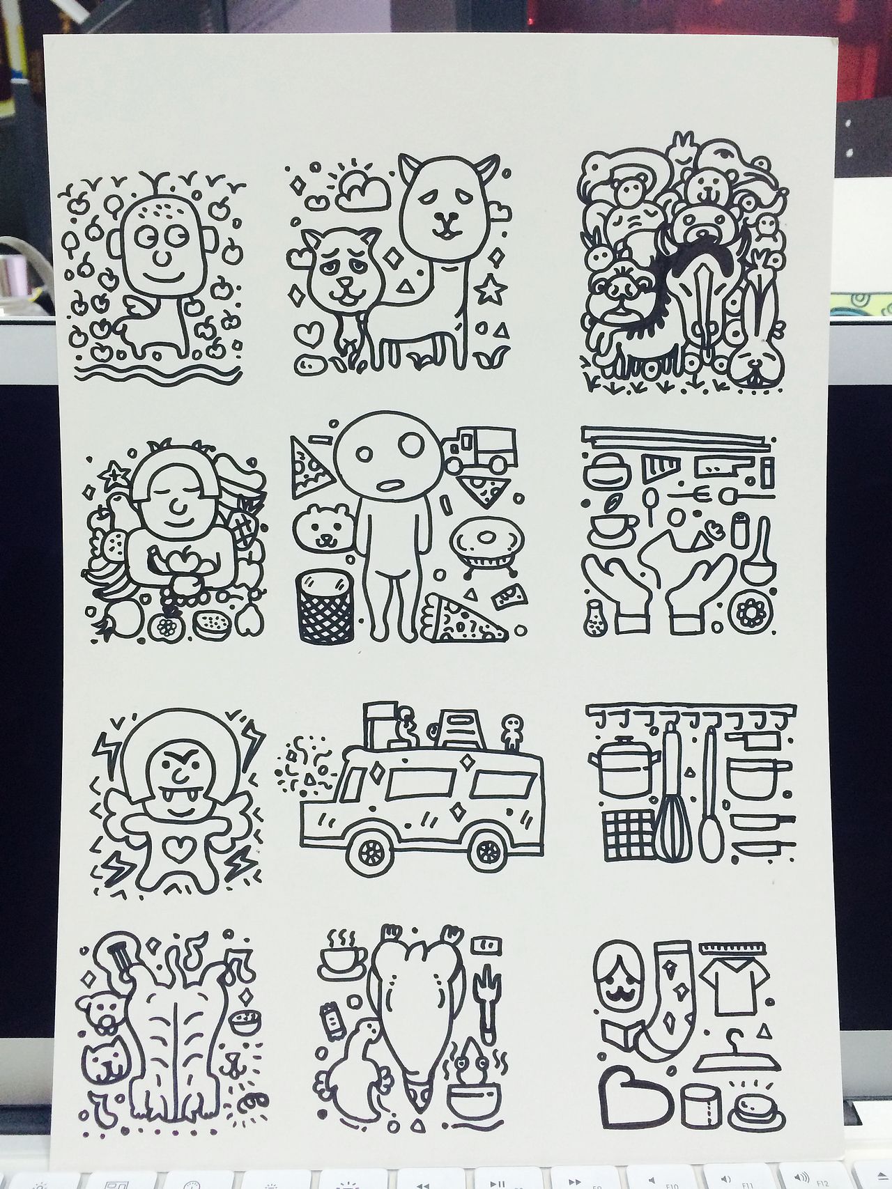 7~8月份的杂画涂鸦-可爱风