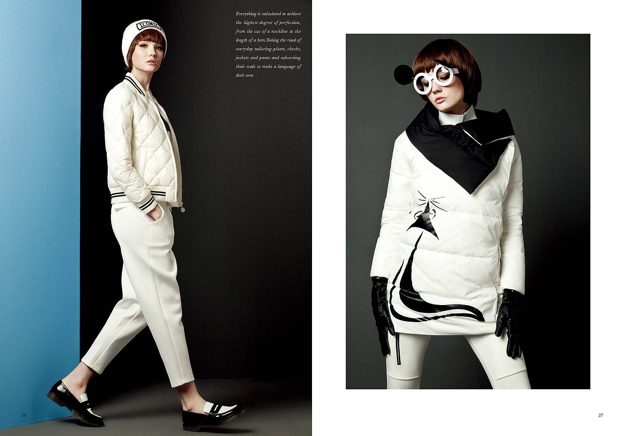 女装羽绒服品牌样宣