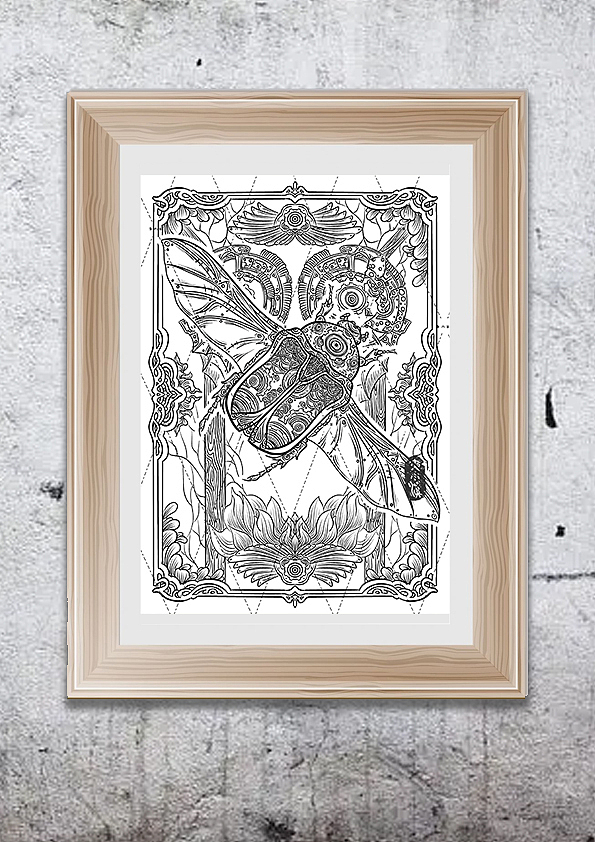 机械昆虫系列-金龟子！（图ZMzEzNTU4MDY0） - 艺术插画 - 站酷设计师夜小溪原创素材 - 站酷ZCOOL