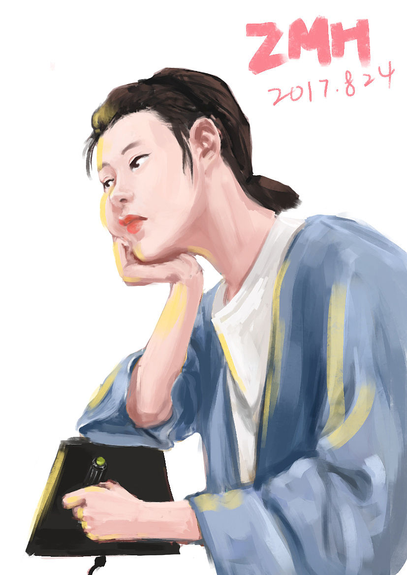 啊哈自画像（图ZMTA4MDIyOTcy） - 创作习作 - 站酷设计师六六六的六六六原创素材 - 站酷ZCOOL