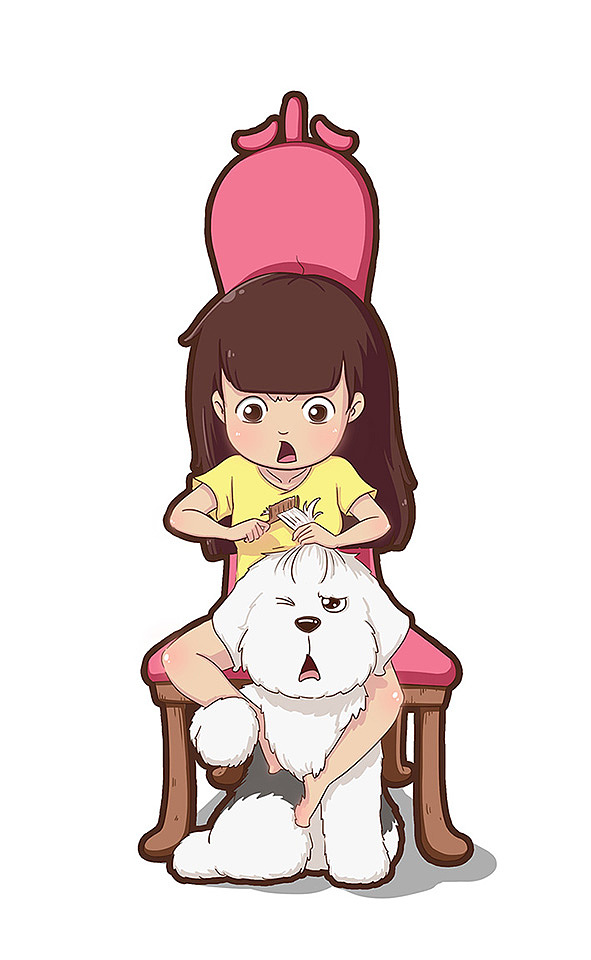 狗狗－姣婆乐（图ZMzM5NzUzMDg=） - 商业插画 - 站酷设计师芥末小E原创素材 - 站酷ZCOOL