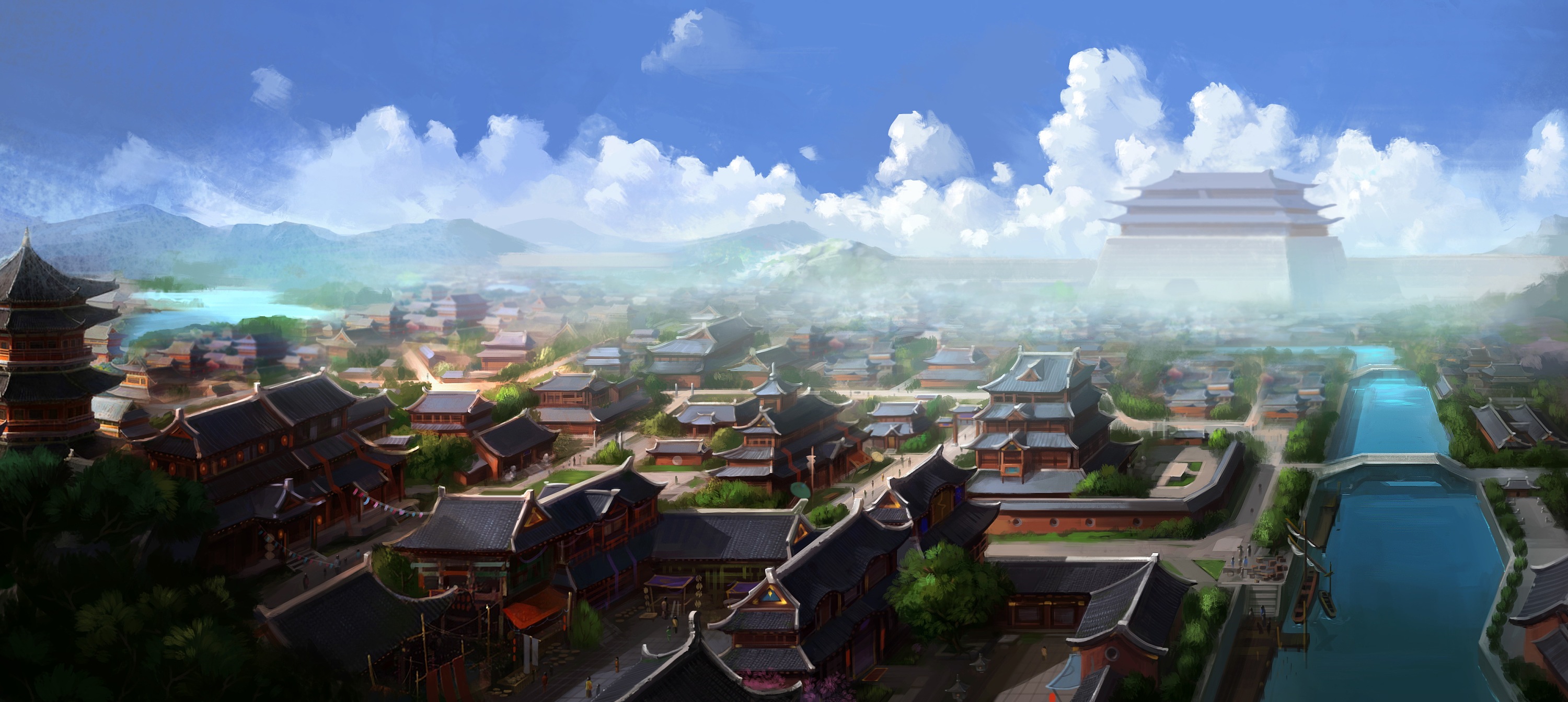 中国风系列宣传|插画|游戏原画|li234799615海 - 原创作品 - 站酷