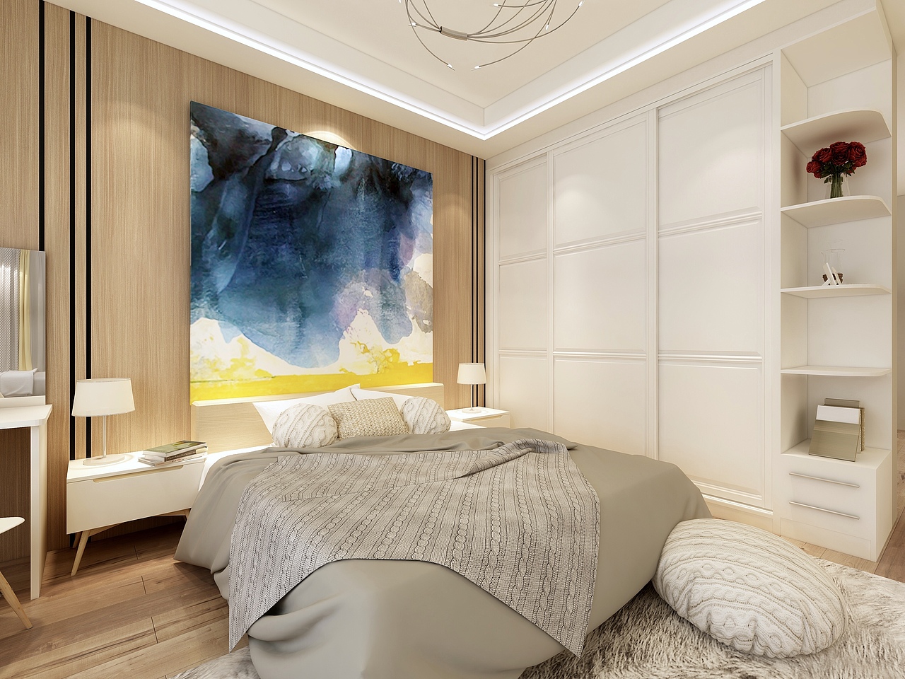 全屋定制-现代风格展厅（图ZMTM0MTEwNDY0） - 家装设计 - 站酷设计师乐一Lit原创素材 - 站酷ZCOOL