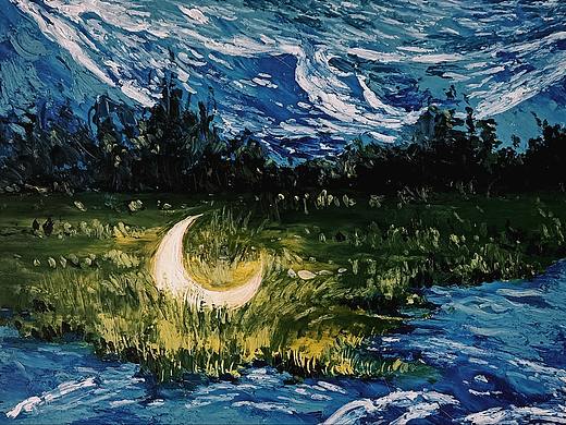 【油畫棒】安美鯨系列第一張（個人主頁-ZNDcyNjU2ODA=） - 繪畫 - 站酷設(shè)計師Palette潘Sir原創(chuàng)素材 - 站酷ZCOOL