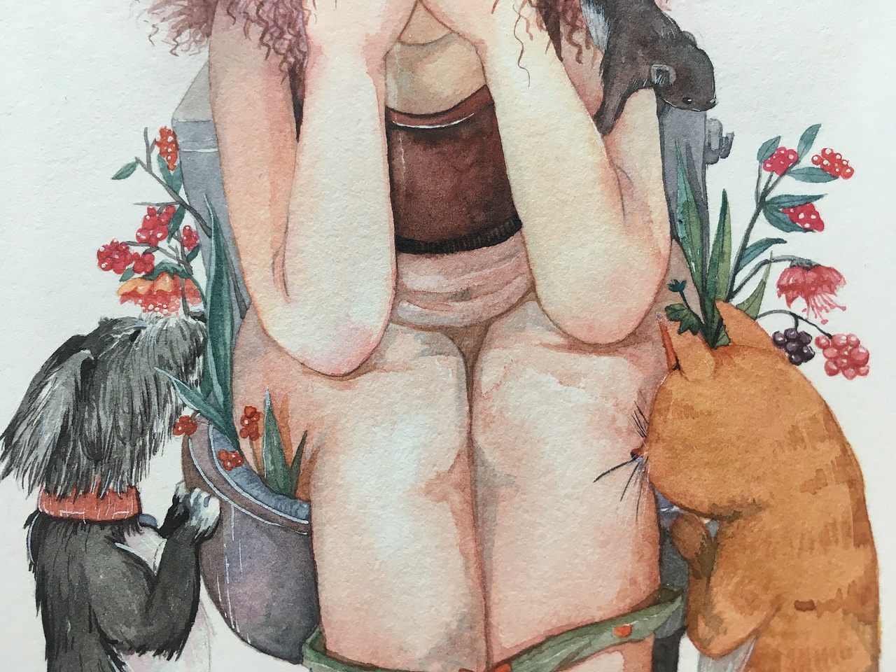 最近不開(kāi)心?。▓DZMTI2MTA3NTMy） - 商業(yè)插畫(huà) - 站酷設(shè)計(jì)師屁簾子原創(chuàng)素材 - 站酷ZCOOL