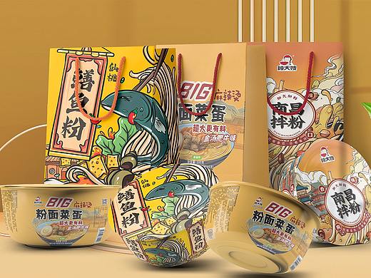 顾大嫂方便食品包装系列设计