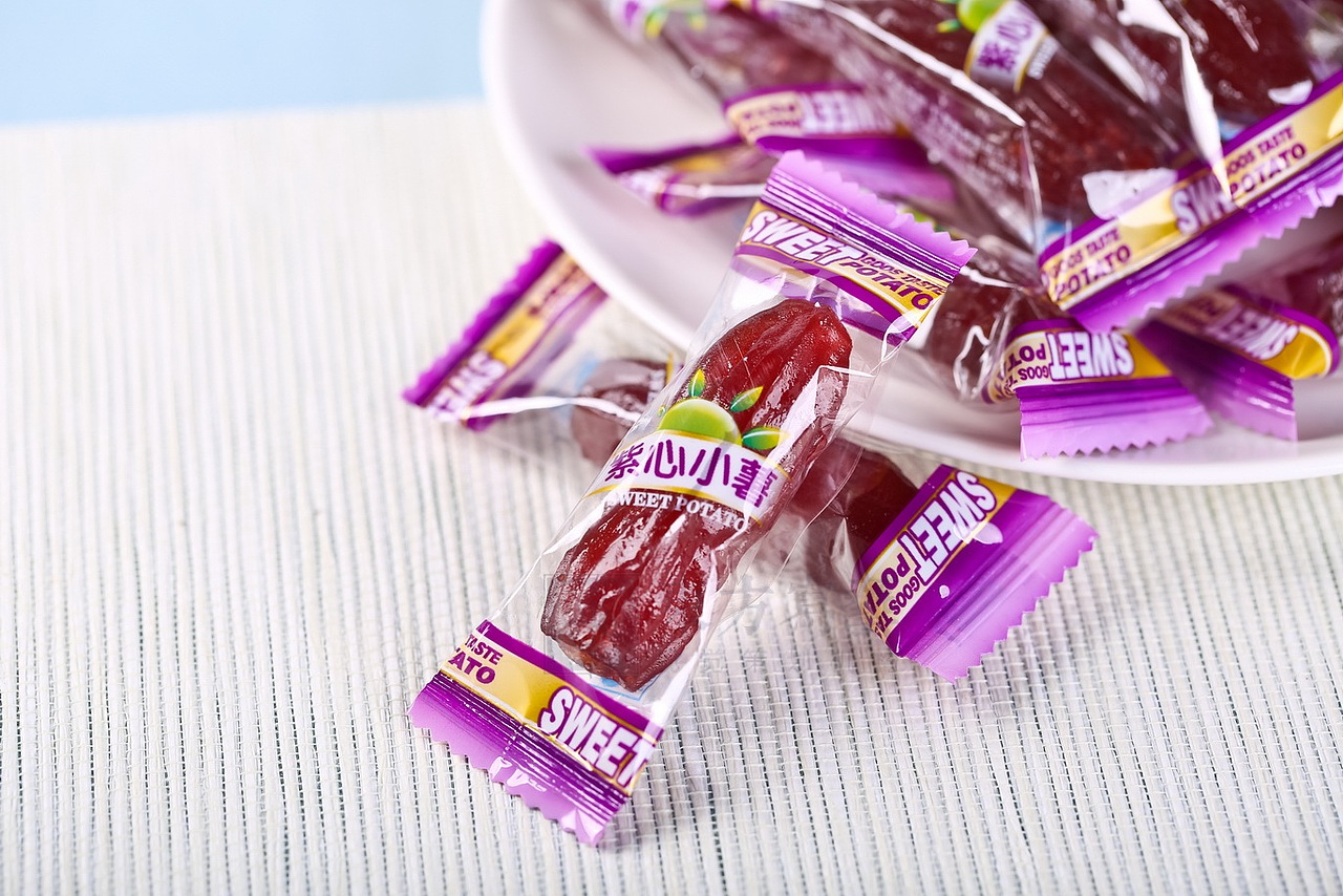 【东方写艺】淘宝产品摄影-水晶紫薯仔 地瓜干 清新