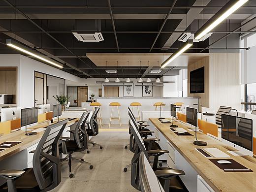 「现代办公室」300㎡办公室