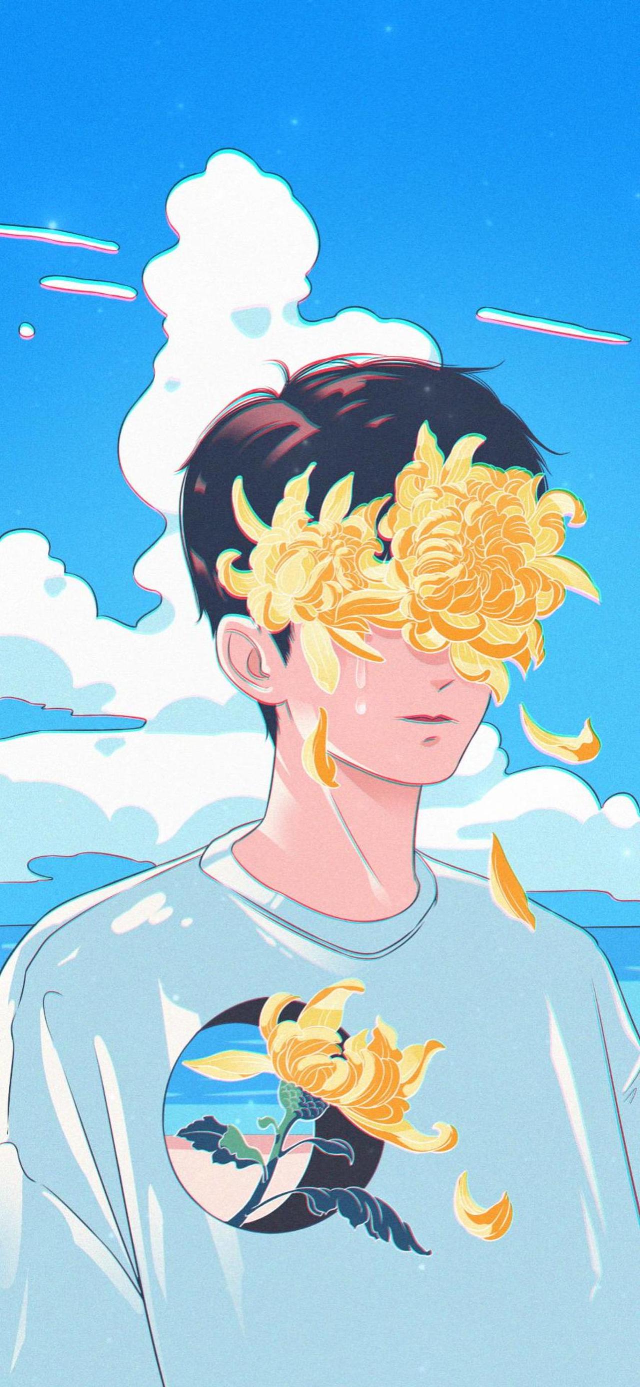 春分不解风情，吹动少年的心（图ZMjk0ODU4NzUy） - 艺术插画 - 站酷设计师梦幻想家原创素材 - 站酷ZCOOL