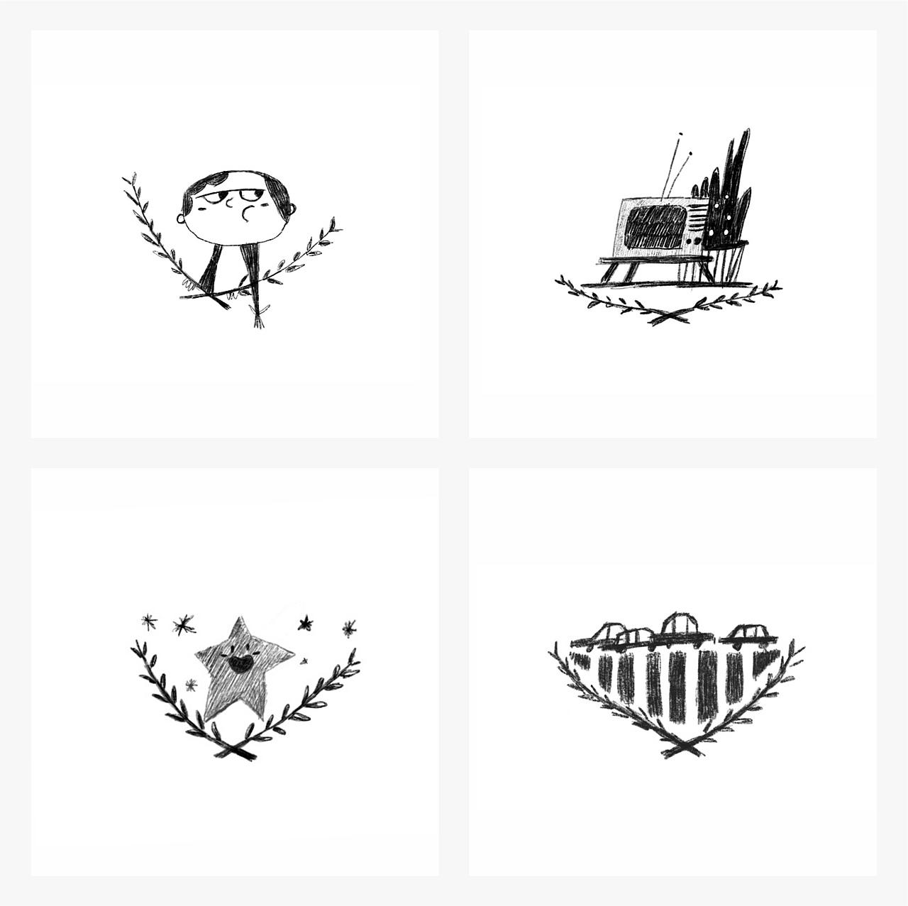 3-4月|插画小结（图ZMTU3MzQyNTQw） - 创作习作 - 站酷设计师香菜不吃香菜_原创素材 - 站酷ZCOOL