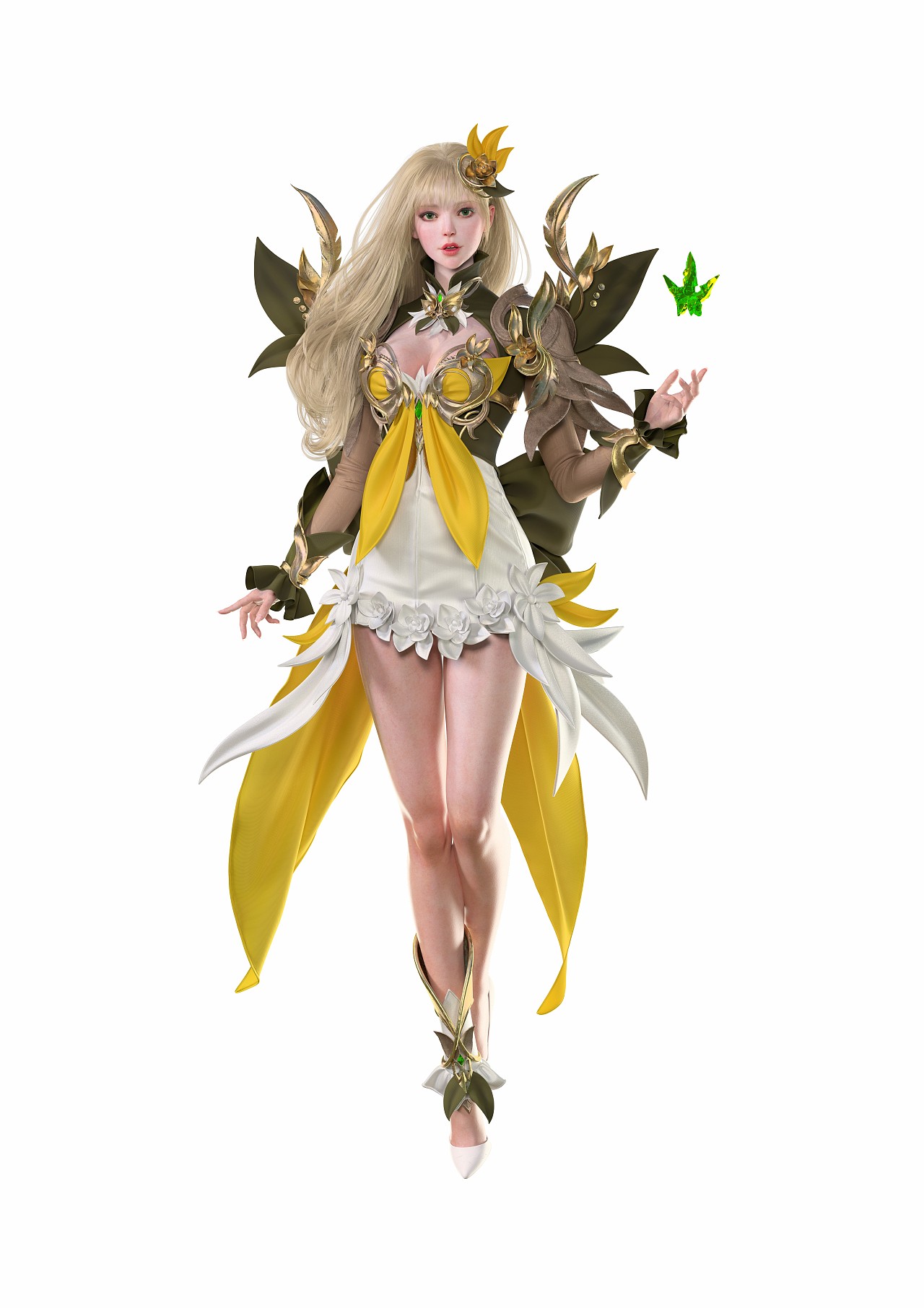 高端三维女性角色精灵法师