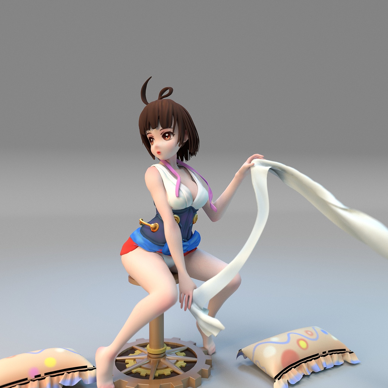 zbrush练习　铁甲城　无名