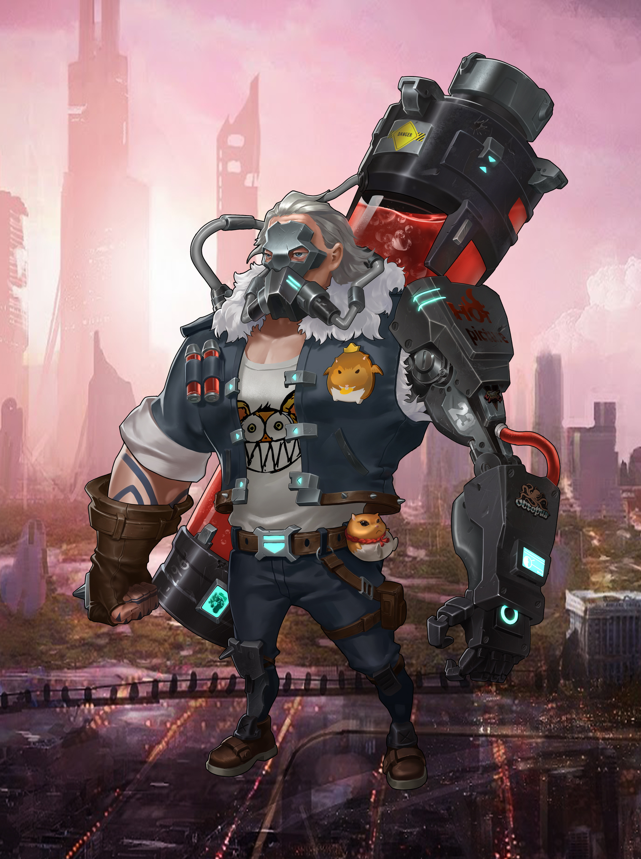 末日废土风角色设定及3d建模