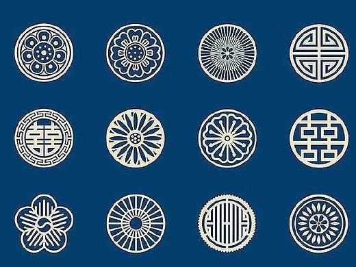 中国风花文古典图案边框底纹矢量素材，转需~ ​​​​