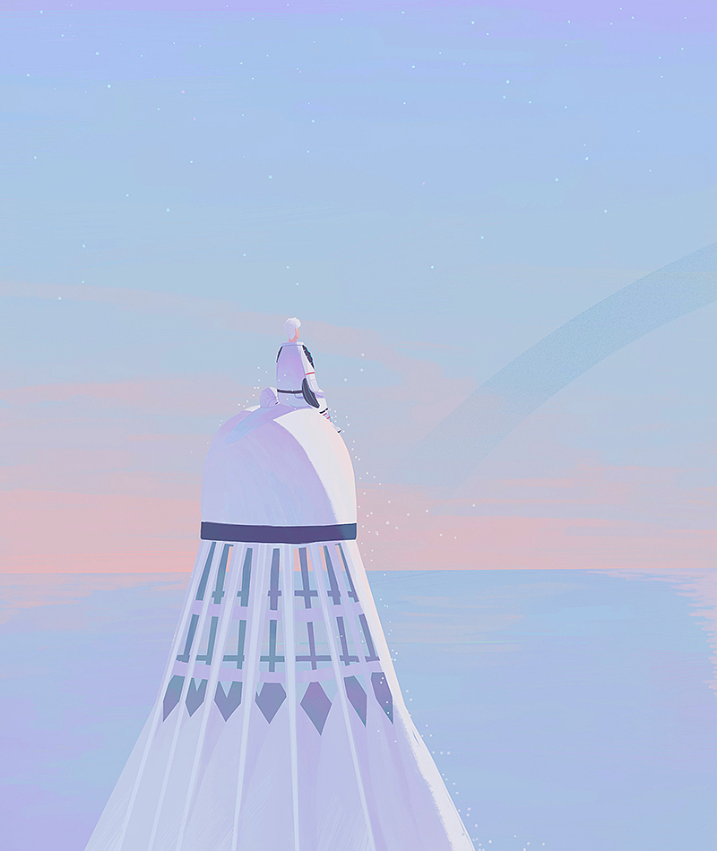 它太大了我无法背负
但是它让我站的更高