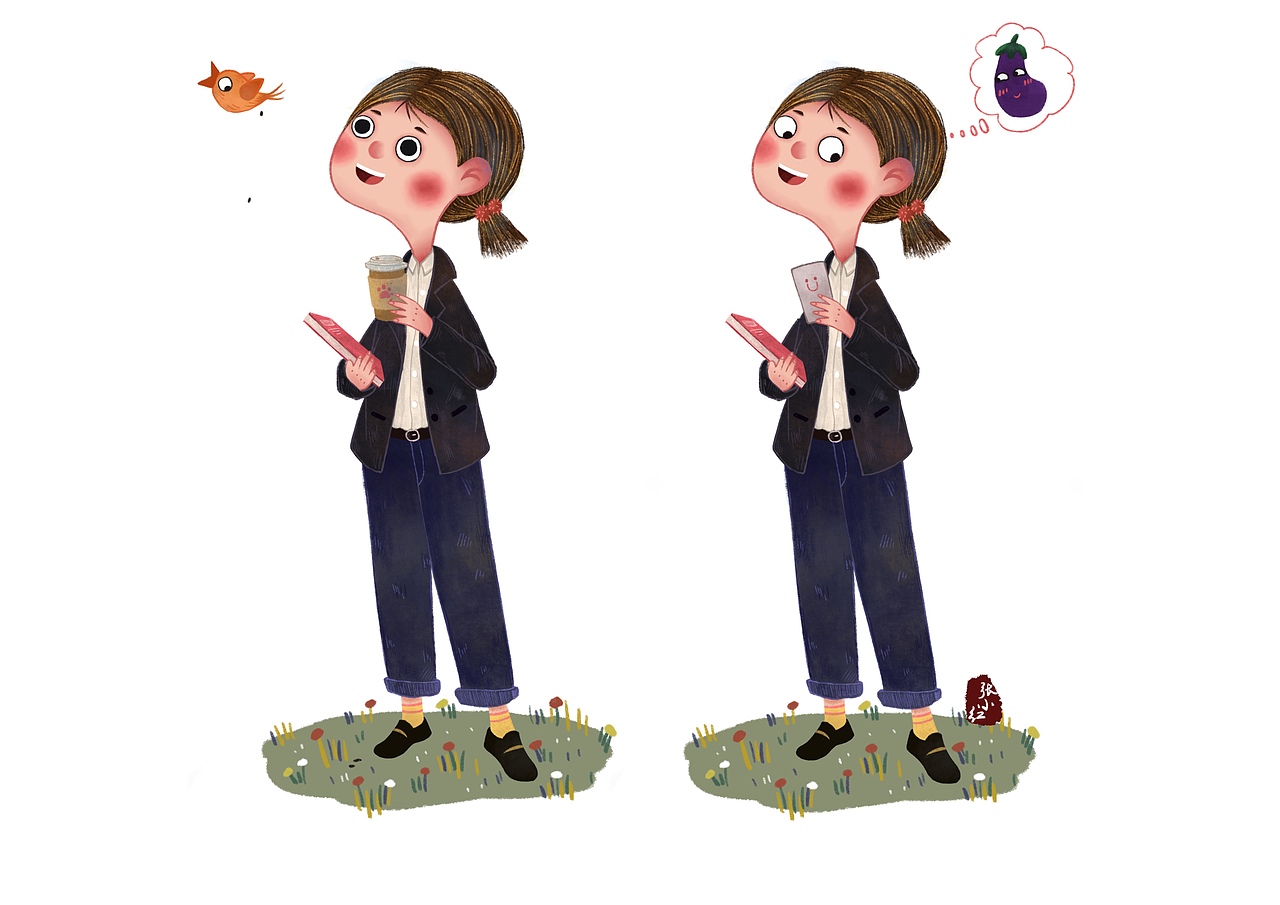 人物形象（圖ZMTM1NDYyNjg0） - 創(chuàng)作習(xí)作 - 站酷設(shè)計師張小紅灬原創(chuàng)素材 - 站酷ZCOOL