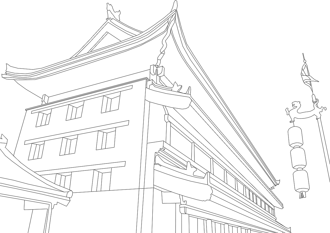世界名胜古迹线稿（图ZNzM3Mzg2MDQ=） - 商业插画 - 站酷设计师billowlan原创素材 - 站酷ZCOOL