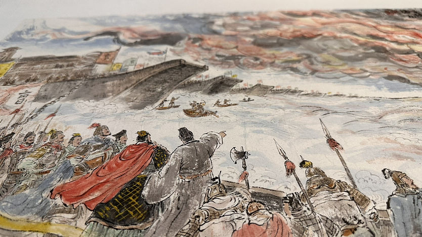 三国演义经典故事插画（图ZMzYzNDUzMzI0） - 艺术插画 - 站酷设计师无趣水墨原创素材 - 站酷ZCOOL