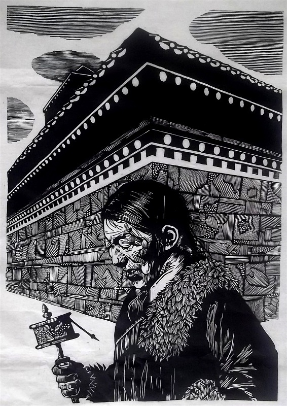 木刻版画（图ZNDY2NTA3MTY=） - 绘画 - 站酷设计师范_Fly原创素材 - 站酷ZCOOL