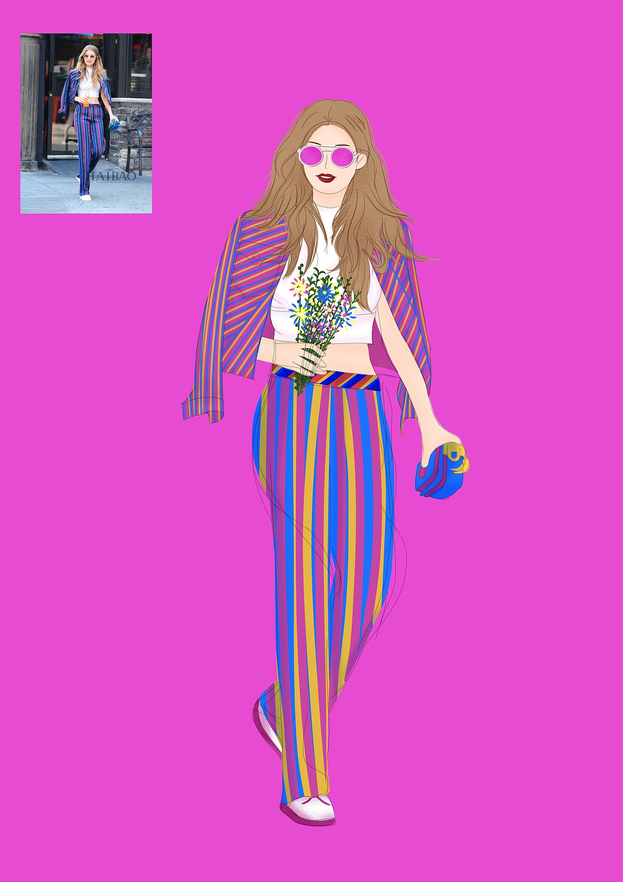 人物转插画（六）（图ZMjIyMDQxMjky） - 创作习作 - 站酷设计师爱画画的小G原创素材 - 站酷ZCOOL