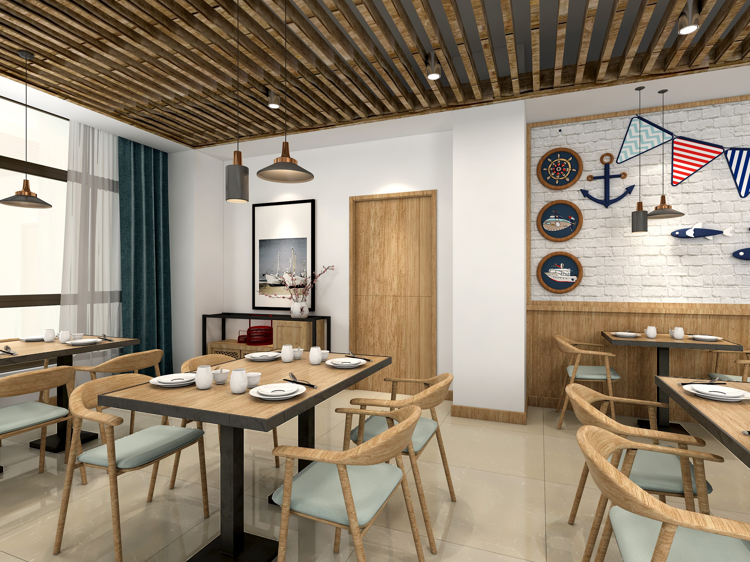 YUMMI海鲜餐厅|空间|室内设计|维奥设计 - 原创作品 - 站酷 (ZCOOL)
