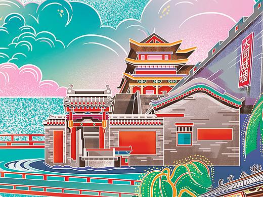 大同-云中八景-玉桥官柳