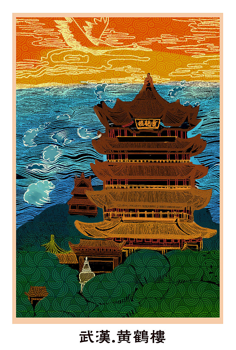 武汉当代科技插画 95后插画师为汉口老建筑画像，“想十年内画遍武汉三镇”