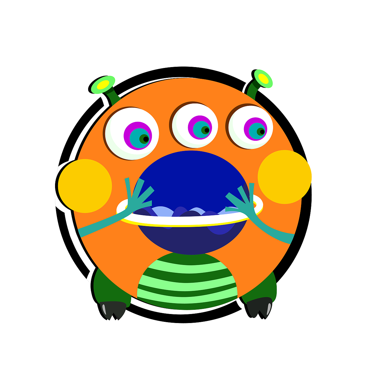 字母小怪兽（图ZMjg3Nzg0MDg4） - 图案 - 站酷设计师三AJIN原创素材 - 站酷ZCOOL