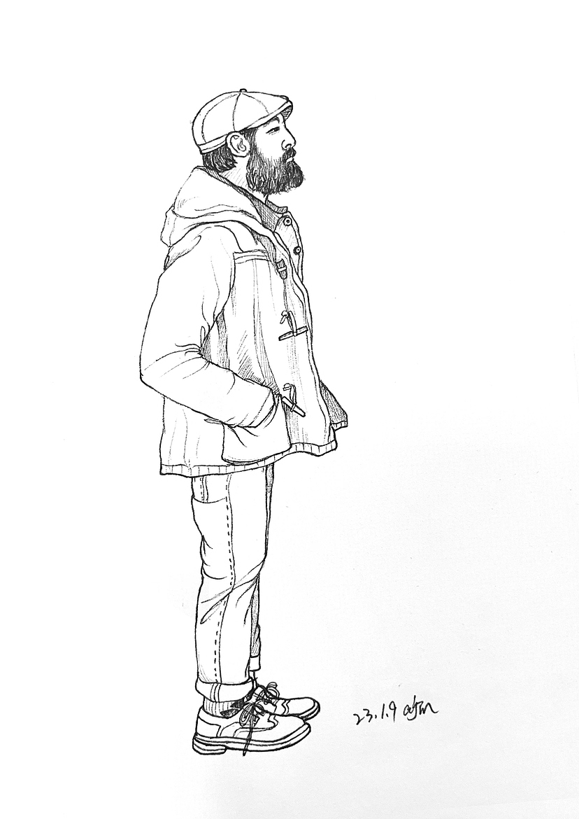 针管笔线性速写（图ZMzM3NDQxNjcy） - 绘画 - 站酷设计师COCO2908原创素材 - 站酷ZCOOL